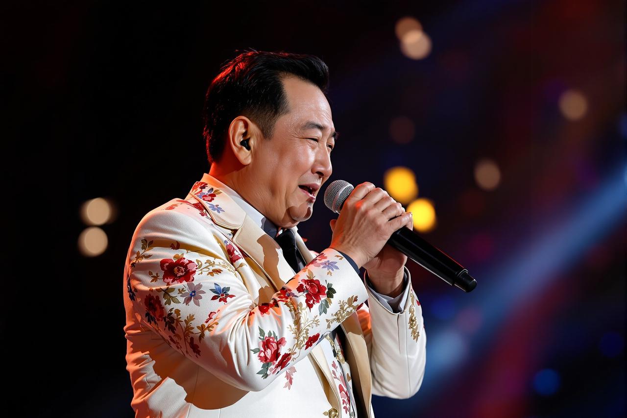 某老牌歌手宣布无限期退出娱乐圈，最后一场演唱会泪洒舞台